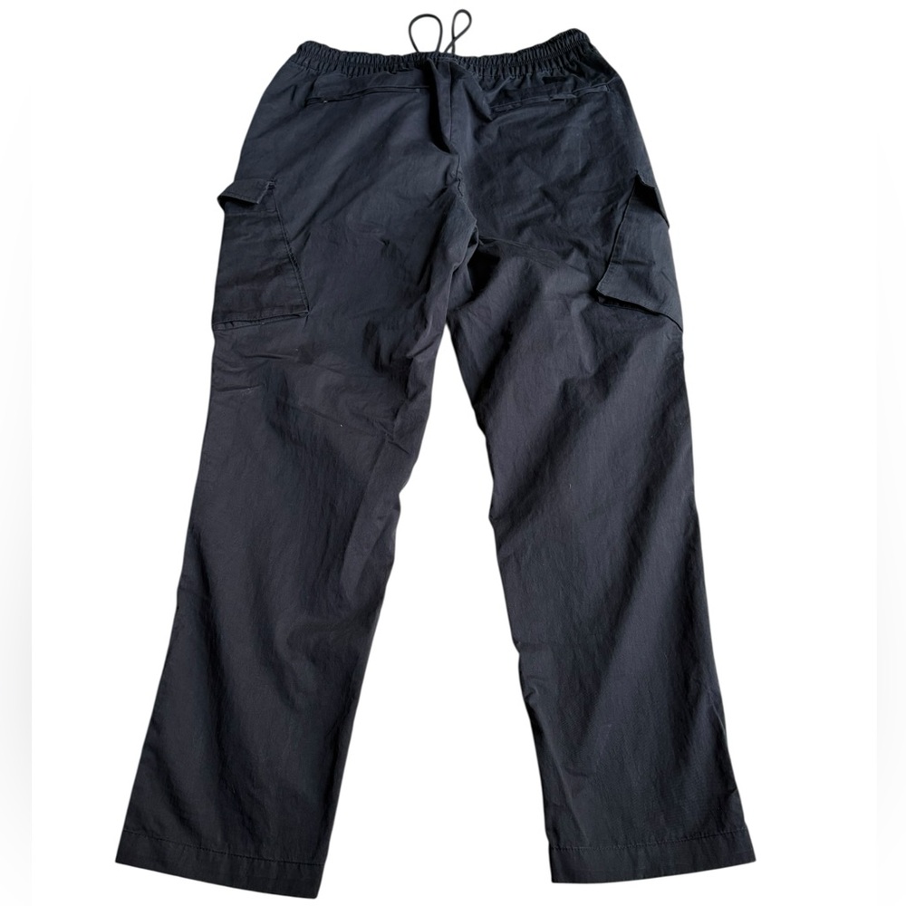 Black Cargo Pants with Adjustable Waist and Durable Material - Picture 2 of 6